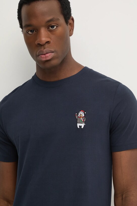 Lindbergh pamut póló sötétkék 30.400313.NAVY