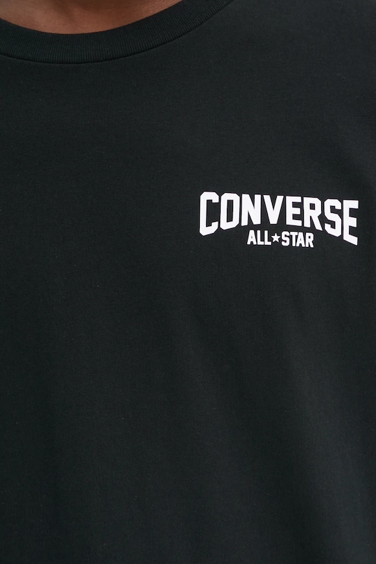 Converse t-shirt bawełniany 10027561.A01 czarny