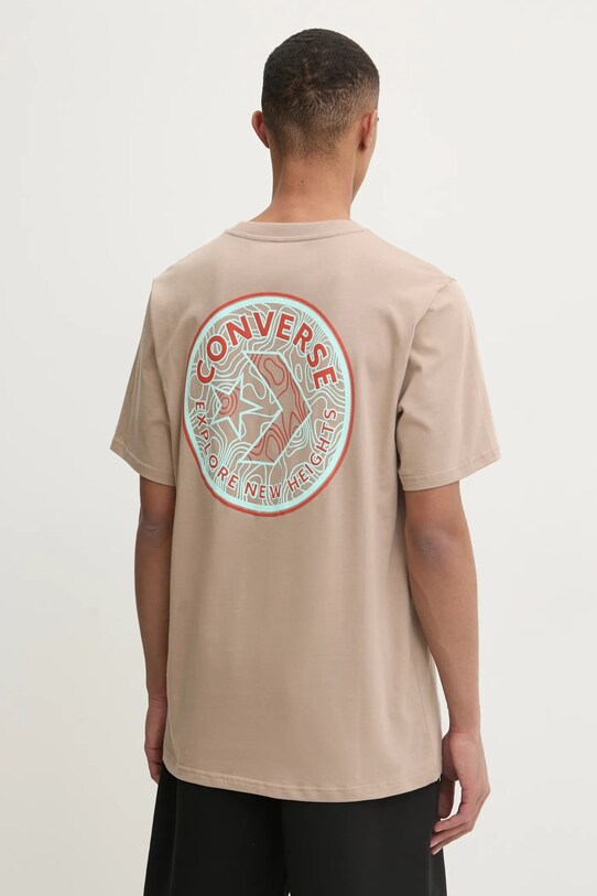 Îmbrăcăminte Converse tricou 10027096.A03 bej