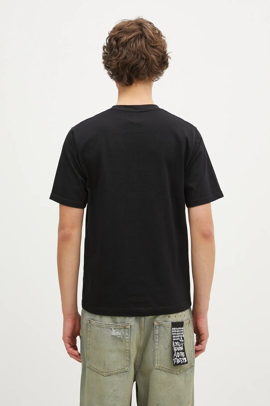 Clothing Evisu cotton t-shirt Brocade Pocket & Seagull Emb 2EAHTM4TS7067 black