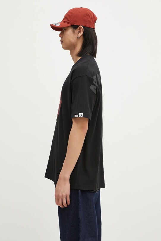 Хлопковая футболка AAPE Theme AAPTEM1423XXM чёрный AW24