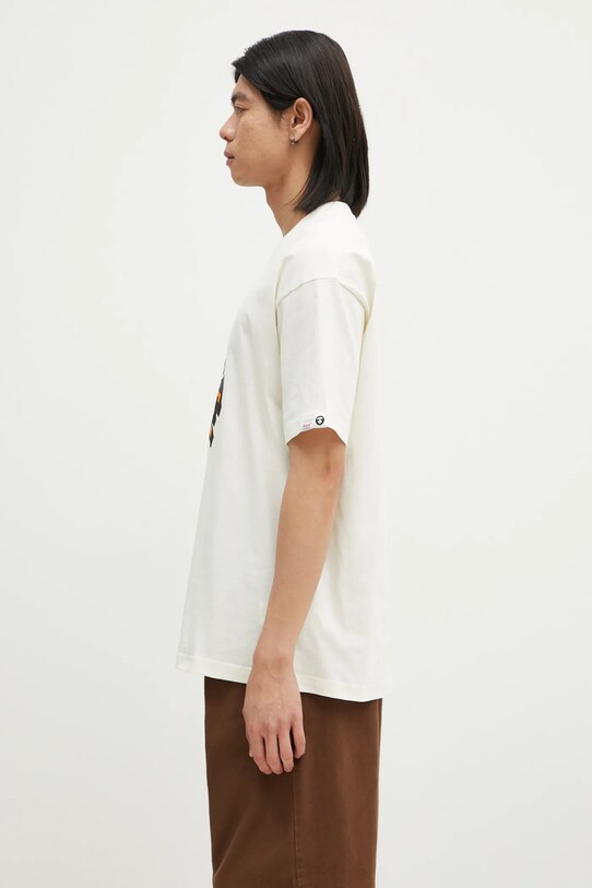 Хлопковая футболка AAPE Theme Main AAPTEM1551XXN бежевый AW24