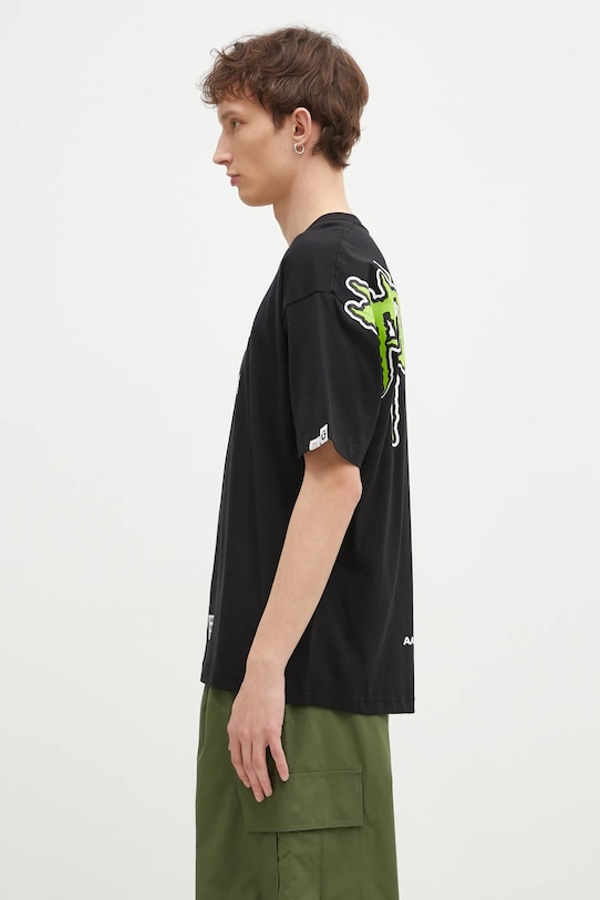 AAPE t-shirt in cotone Theme Main AAPTEM1555XXN nero AW24