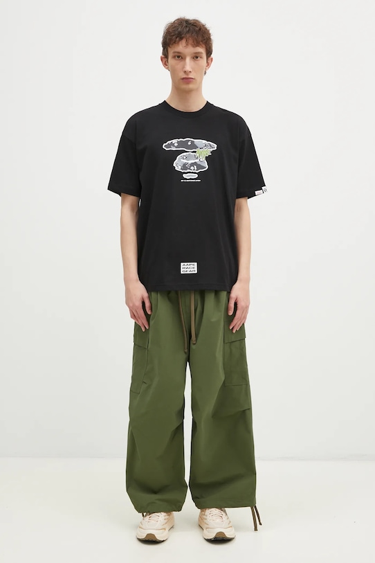 AAPE t-shirt in cotone Theme Main AAPTEM1555XXN nero