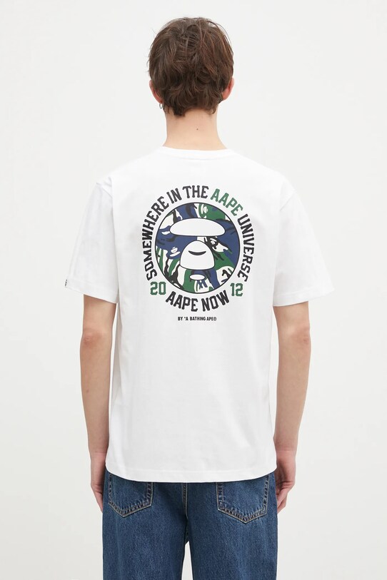 Одежда Хлопковая футболка AAPE Basic AAPTEM1562XXN белый