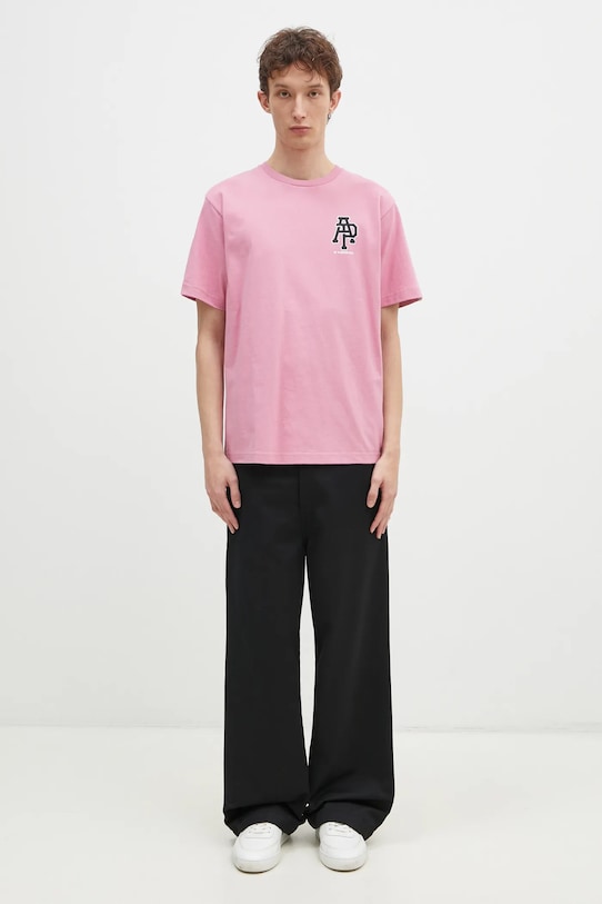 Хлопковая футболка AAPE Basic AAPTEM1562XXN розовый