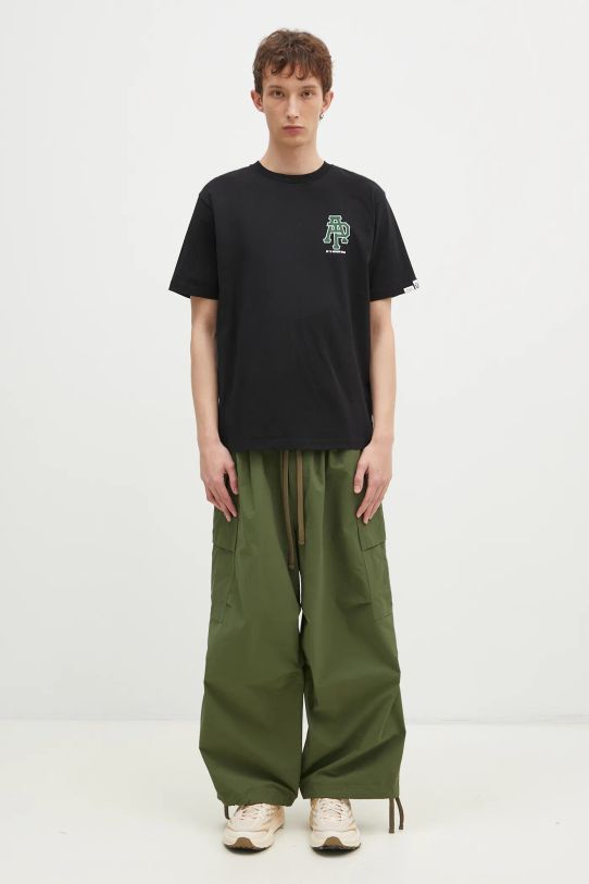 AAPE t-shirt in cotone Basic nero AAPTEM1562XXN