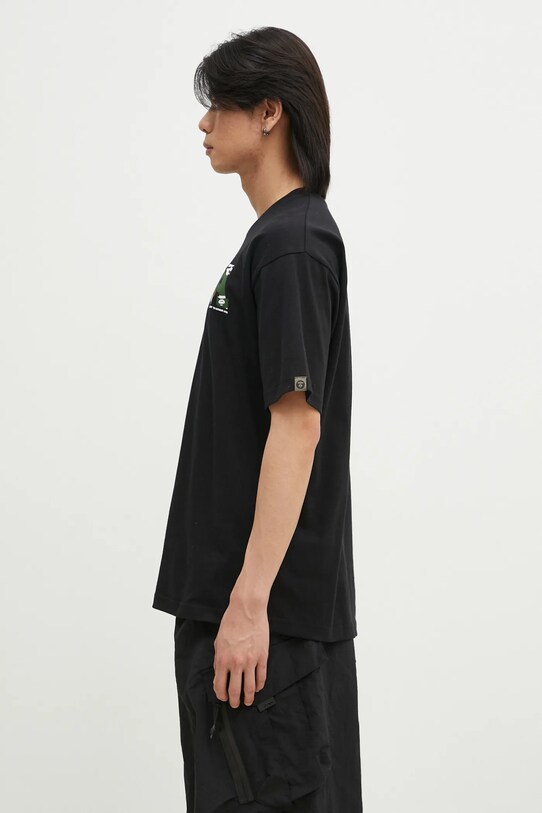 AAPE cotton t-shirt Aaper AAPTEM1574XXN black AW24
