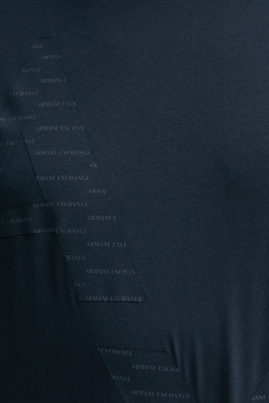 Armani Exchange t-shirt bawełniany 6DZTJK.ZJ3VZ granatowy