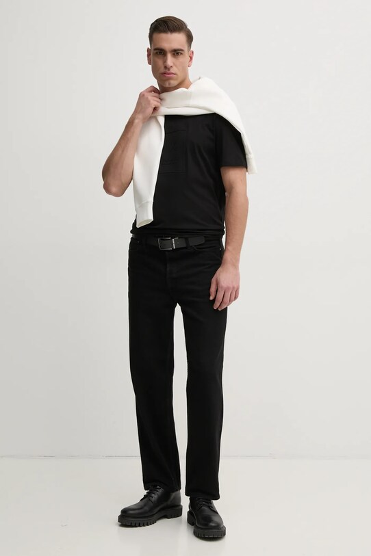 Armani Exchange tricou din bumbac XM000089.AF10361 negru AW24