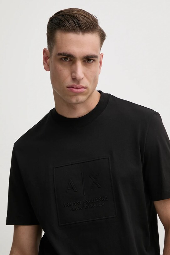 Armani Exchange tricou din bumbac negru XM000089.AF10361
