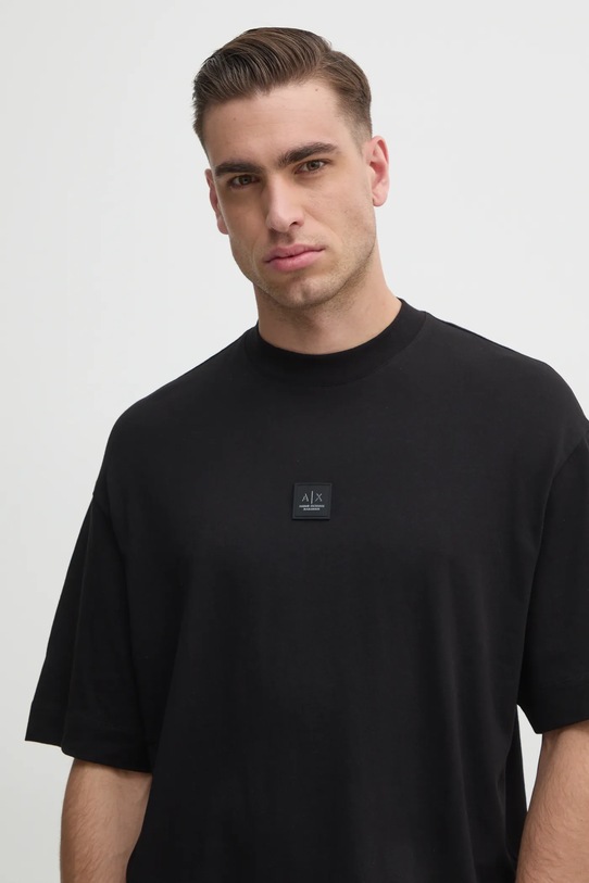 Бавовняна футболка Armani Exchange чорний XM000118.AF10361