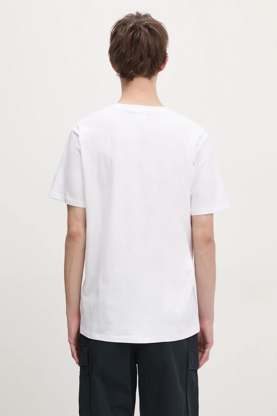 Odzież Wood Wood t-shirt bawełniany Ace 30250095 biały