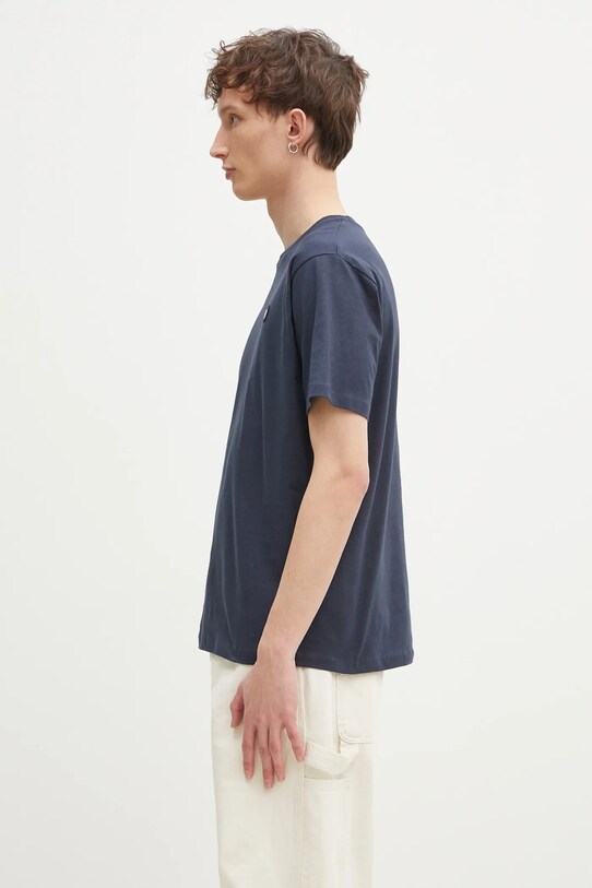 Бавовняна футболка Wood Wood Ace 30250095 темно-синій AW24