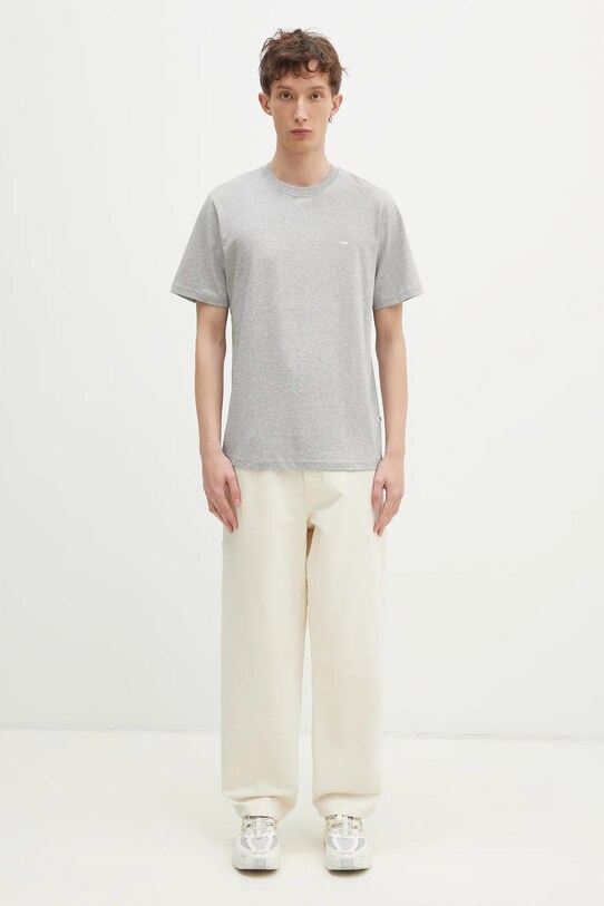 Wood Wood tricou din bumbac Essential Sami classic 30250245 gri