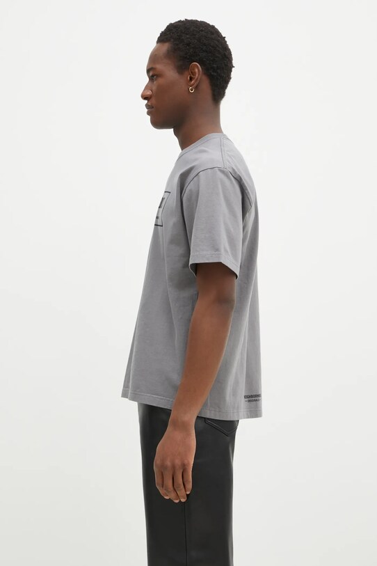NEIGHBORHOOD cotton t-shirt Tee SS - 1 242PCNH.ST01 gray AW24