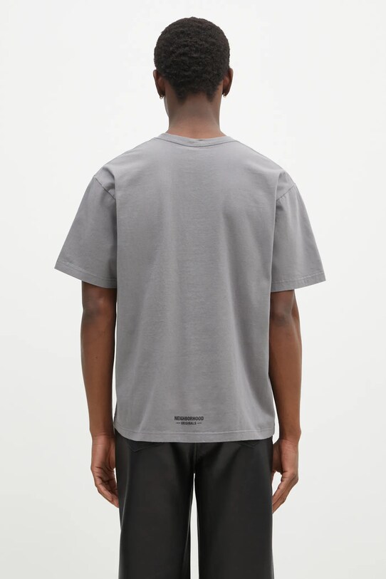 Clothing NEIGHBORHOOD cotton t-shirt Tee SS - 1 242PCNH.ST01 gray
