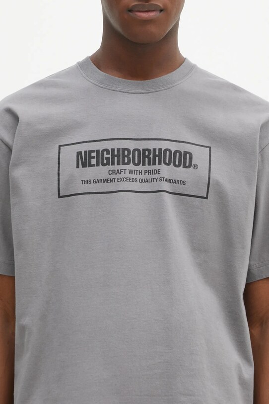 NEIGHBORHOOD cotton t-shirt Tee SS - 1 gray 242PCNH.ST01