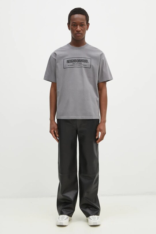 NEIGHBORHOOD cotton t-shirt Tee SS - 1 242PCNH.ST01 gray
