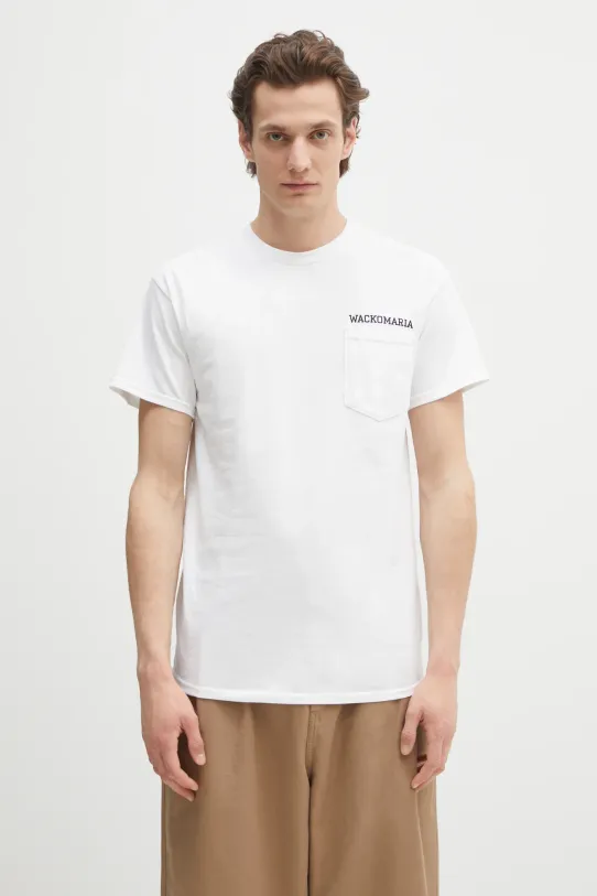 Хлопковая футболка Wacko Maria x Keith Haring печать белый KH.WM.TEE02