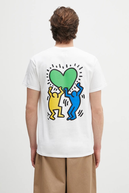 Одежда Хлопковая футболка Wacko Maria x Keith Haring KH.WM.TEE02 белый