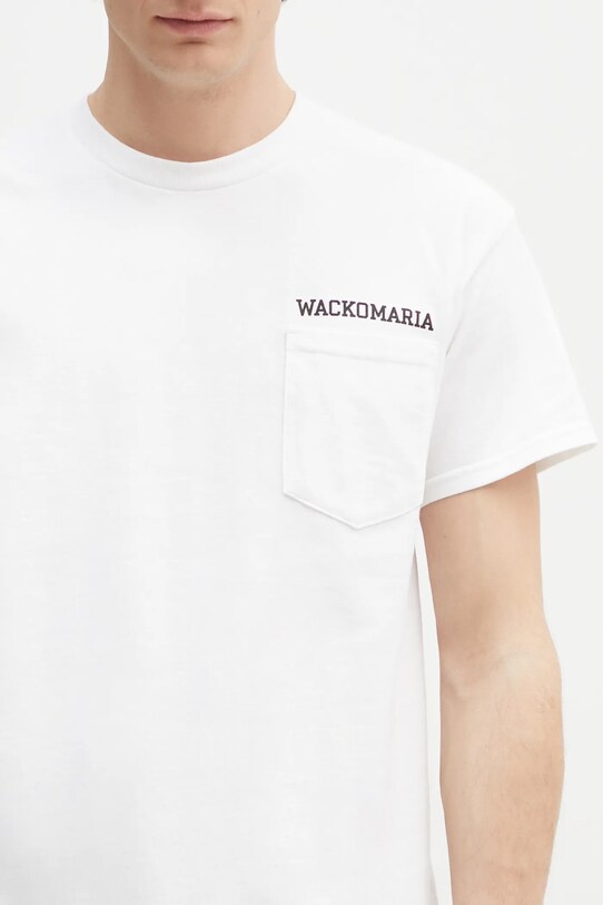 Wacko Maria t-shirt bawełniany x Keith Haring biały KH.WM.TEE02