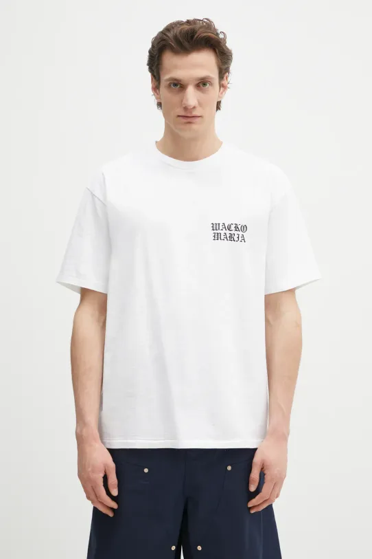 Wacko Maria cotton t-shirt Washed Heavy Weight cotton white 24FW.WMT.WT02
