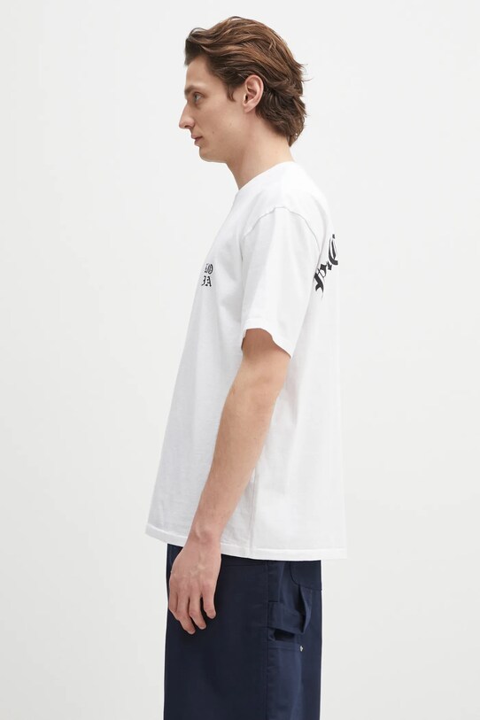 Bavlněné tričko Wacko Maria Washed Heavy Weight 24FW.WMT.WT02 bílá AW24