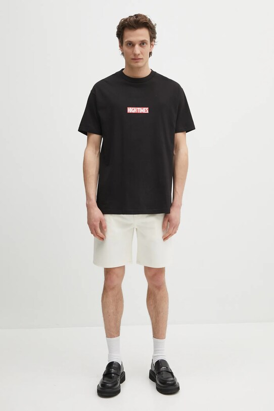 Wacko Maria t-shirt bawełniany Hightimes HIGHTIMES.WM.TEE05 czarny