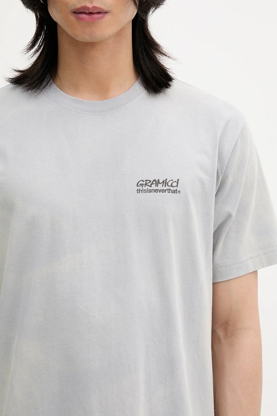 Хлопковая футболка thisisneverthat x Gramicci Sun Faded серый GM243TTSST01