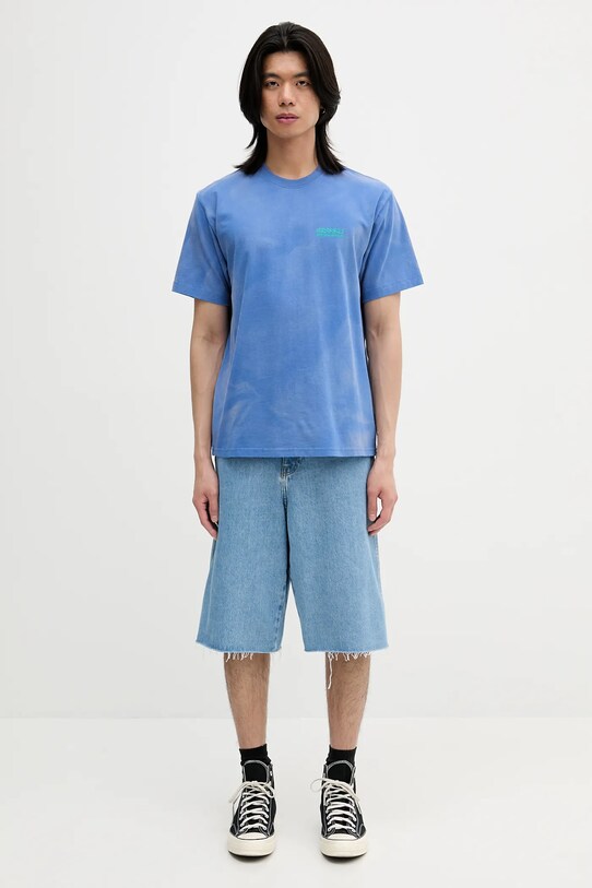 thisisneverthat cotton t-shirt x Gramicci Sun Faded GM243TTSST01 blue