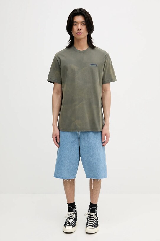thisisneverthat t-shirt bawełniany x Gramicci Sun Faded GM243TTSST01 zielony