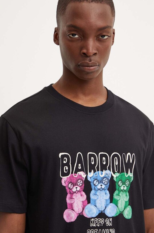Barrow tricou din bumbac F4BWUATH061 negru AW24