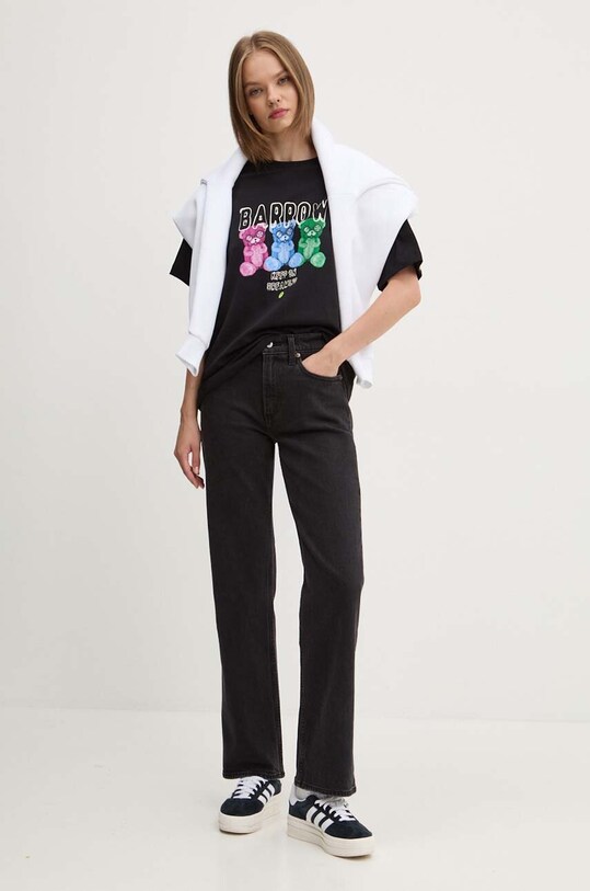 Barrow tricou din bumbac F4BWUATH061 negru