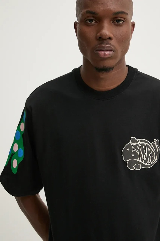 Pamučna majica Barrow F4BWUATH081 crna AW24