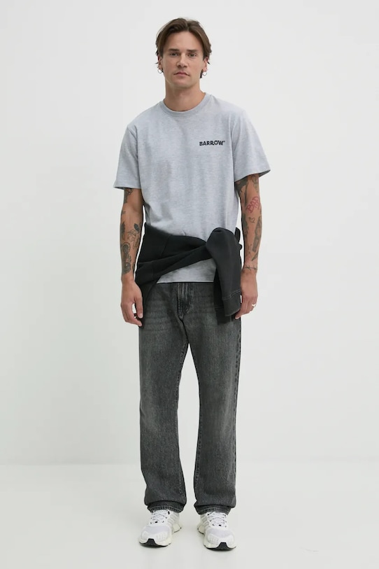 Majica kratkih rukava Barrow F4BWUATH134 siva AW24