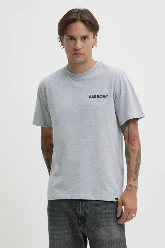 Majica kratkih rukava Barrow siva F4BWUATH134