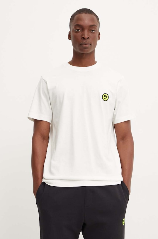 Barrow t-shirt bawełniany F4BWUATH139 beżowy AW24