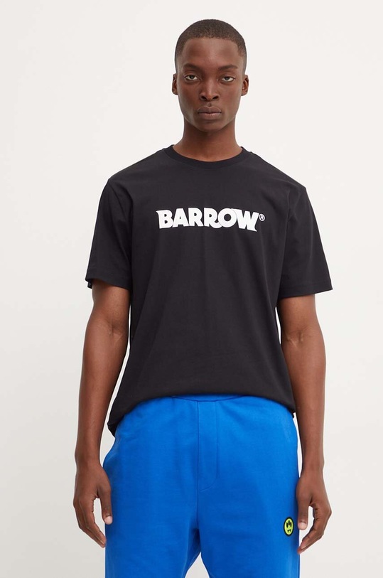 Barrow t-shirt bawełniany F4BWUATH144 czarny AW24
