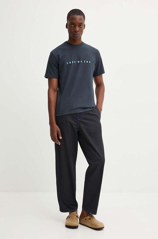 Sunnei tricou din bumbac bleumarin RTWXJER007