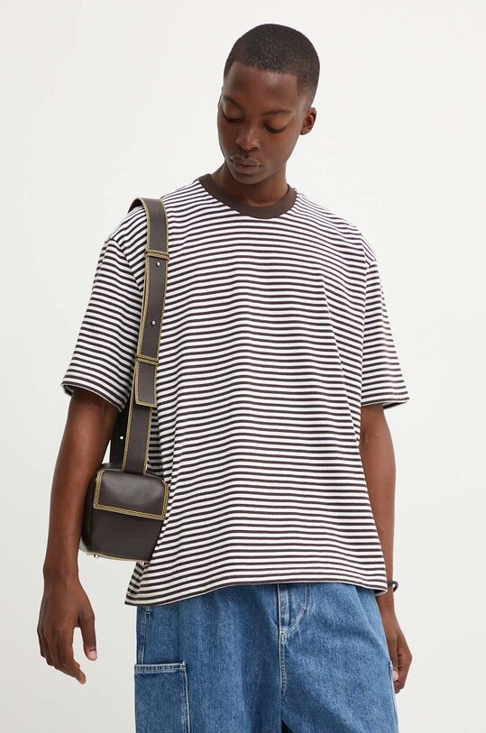 Bavlněné tričko Sunnei RTWXJER001 hnědá SS25