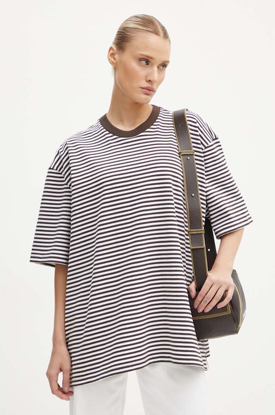 Oblečení Bavlněné tričko Sunnei RTWXJER001 hnědá