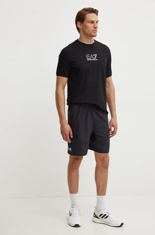 Одежда Хлопковая футболка EA7 Emporio Armani PJORZ.6DUT12.1200 чёрный