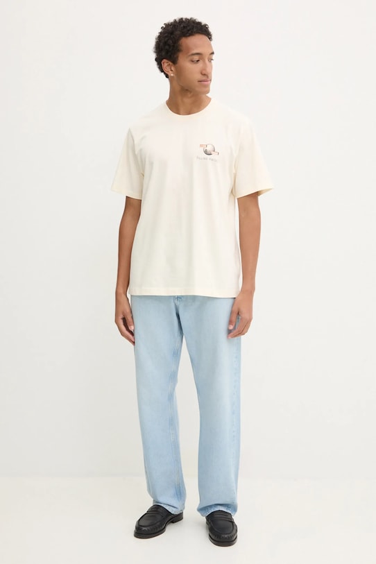 Бавовняна футболка Filling Pieces 74414089936 бежевий