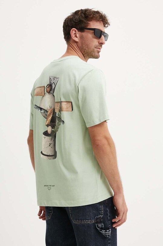 Îmbrăcăminte Filling Pieces tricou din bumbac 74414086001 verde