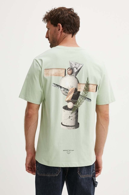 Bavlněné tričko Filling Pieces 74414086001 zelená