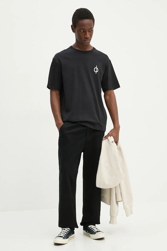 Samsoe Samsoe t-shirt in cotone SACOPENHAGEN U24300006 nero AW24
