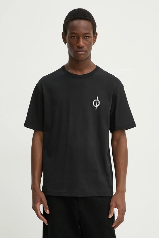 Samsoe Samsoe t-shirt in cotone SACOPENHAGEN nero U24300006