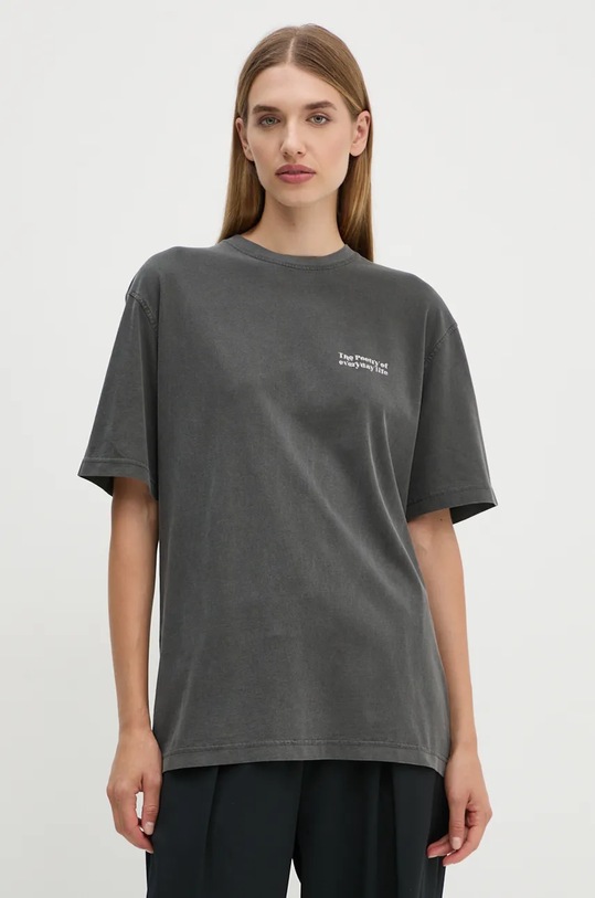 Îmbrăcăminte Samsoe Samsoe tricou din bumbac SAPOETRY U24300005 gri