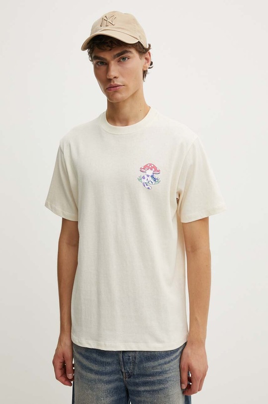 Kaotiko tricou din bumbac bej AP042.01S.G002